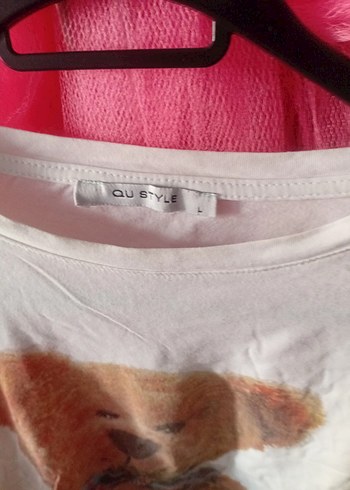 Beyaz Baskılı Tişört - Görsel 3