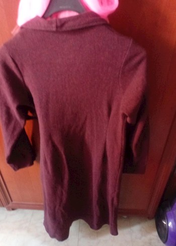 Bordo Kadın Kaban Hırka - Görsel 6