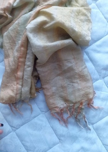 Bej Parlak fular - Görsel 2