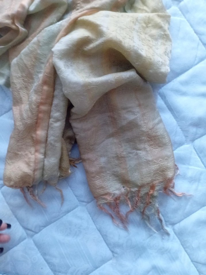 Bej Parlak fular - Görsel 2