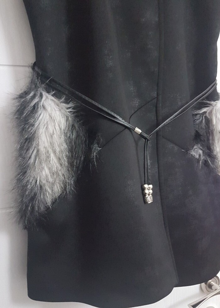 SLN kürklü yelek - Görsel 5