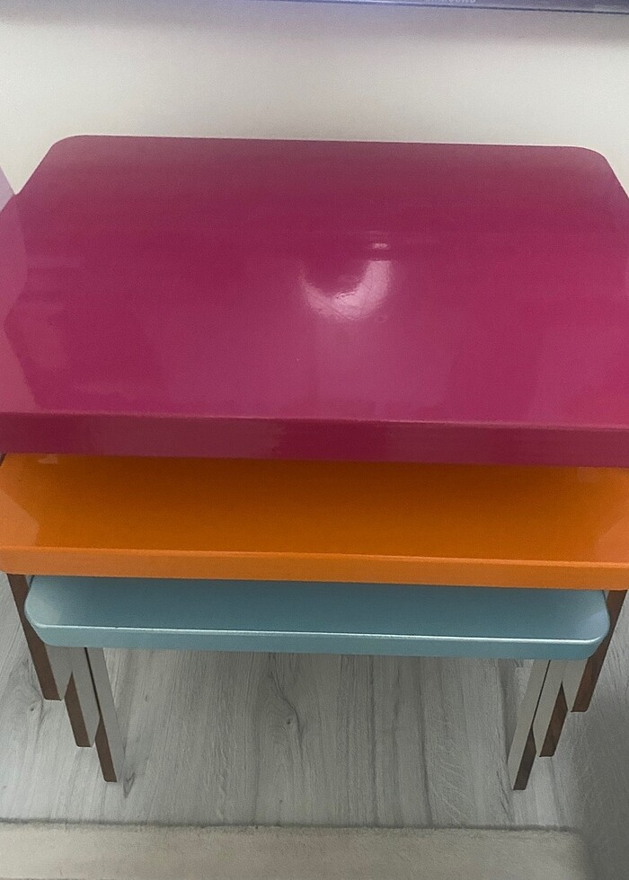 3 lü zigon sehpa - Görsel 3