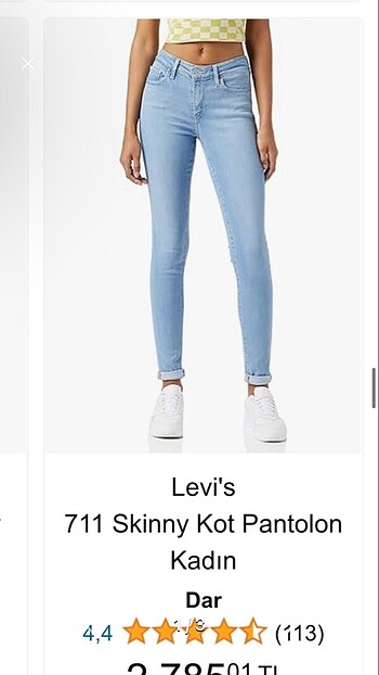 Levis 711 skinny jean