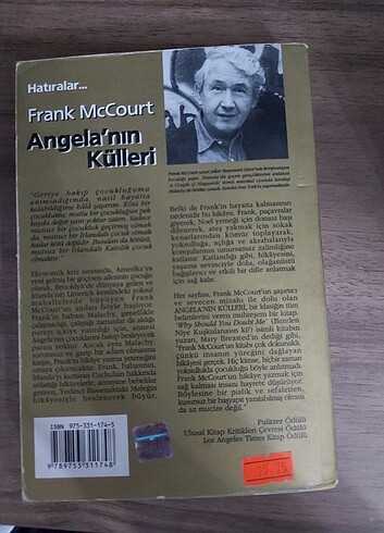  Frank McCourt - Angela`nın külleri