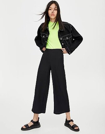 PULL&BEAR KREP KUMAŞLI CULOTTE PANTOLON