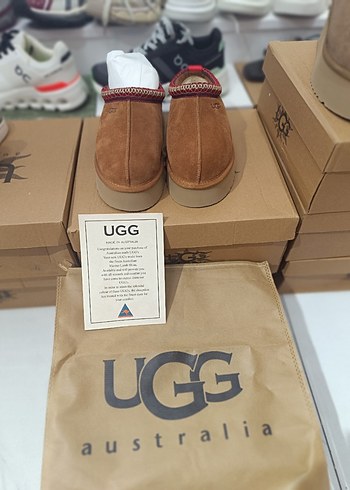 UGG Kadın Kahverengi Süet Dolgu Topuklu Ev Terliği