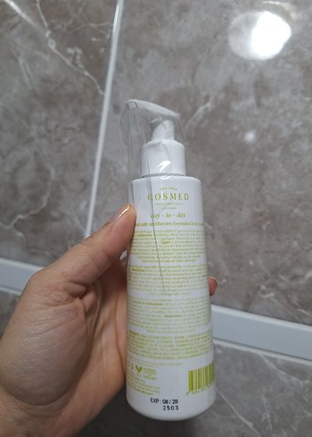 cosmed temizleme jeli 200 ml - Görsel 3