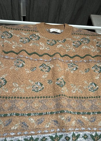 Bohem Tarz Kadın  Desenli Kazak - Görsel 2