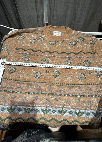 Bohem Tarz Kadın  Desenli Kazak - Görsel 4