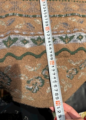 Bohem Tarz Kadın  Desenli Kazak - Görsel 5