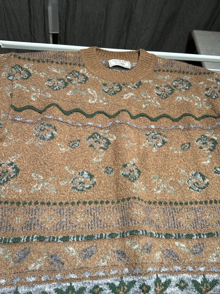 Bohem Tarz Kadın  Desenli Kazak - Görsel 2