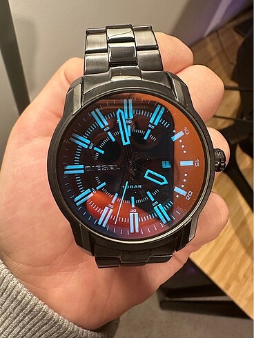 Diesel 10bar Paslanmaz Çelik Kol saati - Görsel 4