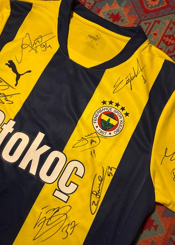 Orjinal Fenerbahçe İç Saha İmzalı Forması Türkiye Takım Kupa kap - Görsel 4