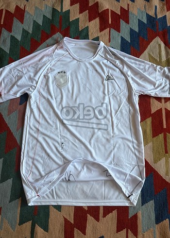 Beyaz Beşiktaş İmzalı Forması Türkiye Futbol Milli Takım Kartal - Görsel 7