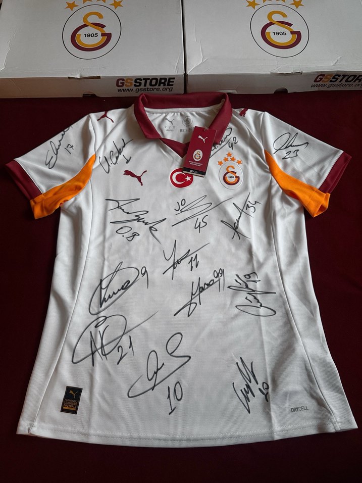 Orjinal Galatasaray İmzalı Beyaz Forması Türkiye Takım Milli - Görsel 3