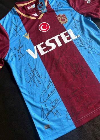 Bordo Mavi Trabzonspor İmzalı Forması Şampiyonluk Milli Türkiye - Görsel 3