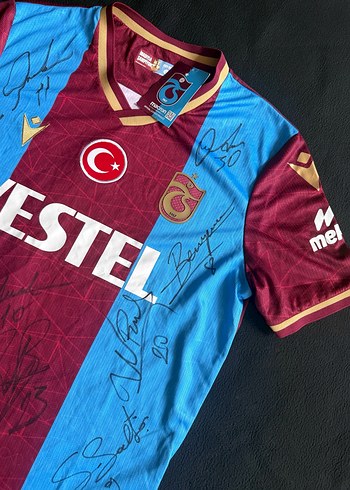 Bordo Mavi Trabzonspor İmzalı Forması Şampiyonluk Milli Türkiye - Görsel 5