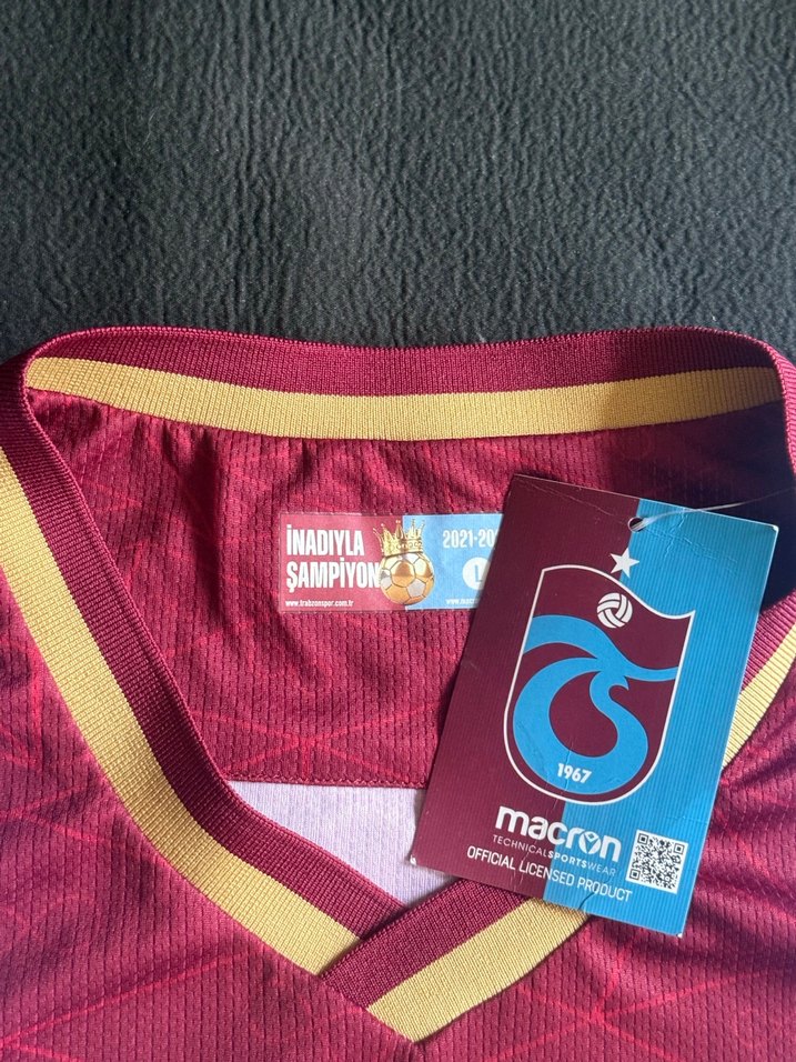 Bordo Mavi Trabzonspor İmzalı Forması Şampiyonluk Milli Türkiye - Görsel 4
