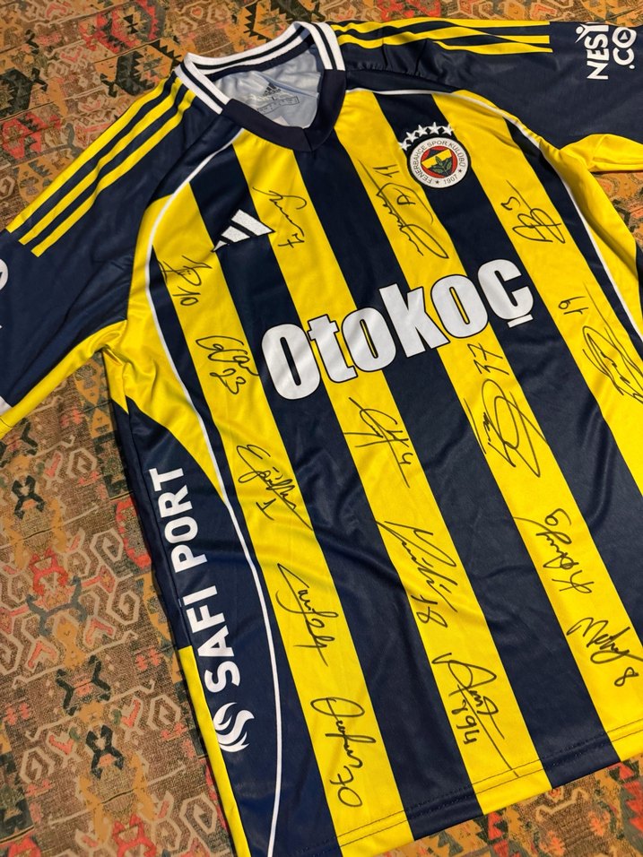 Fenerbahçe İmzalı İç Saha Forması Türkiye Milli Kupa 14 şubat - Görsel 3