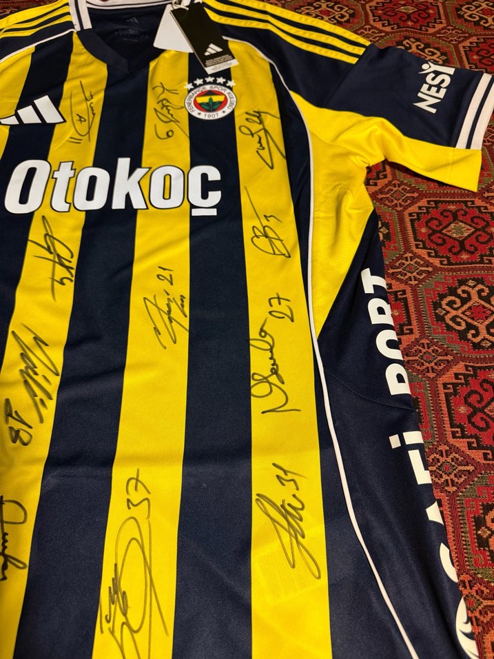 Orjinal Fenerbahçe İmzalı Forması Türkiye Futbol Milli Hediye - Görsel 3