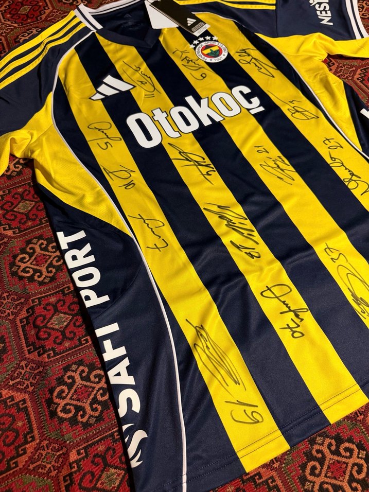 Orjinal Fenerbahçe İmzalı Forması Türkiye Futbol Milli Hediye - Görsel 2