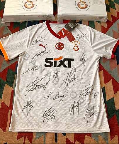 Orjinal Galatasaray Beyaz İmzalı Puma Takım Forması Türkiye