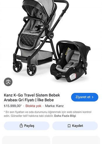 Kanz L-go Siyah Katlanabilir Bebek Arabası - Görsel 8