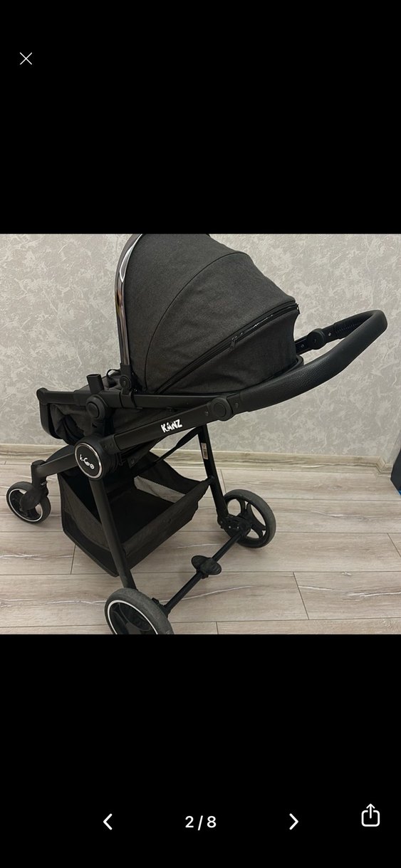 Kanz L-go Siyah Katlanabilir Bebek Arabası - Görsel 2