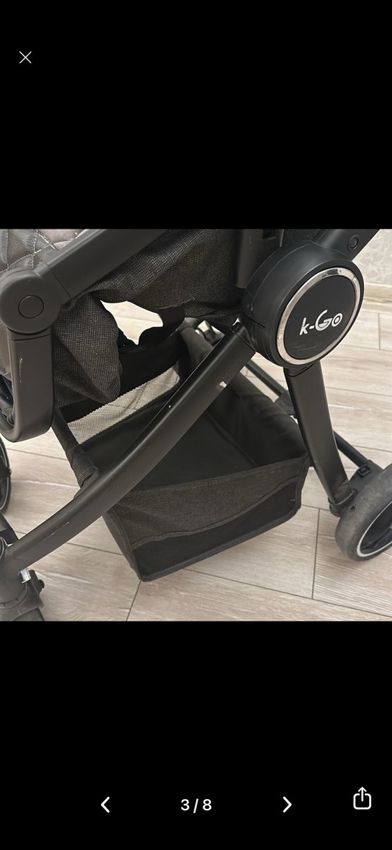 Kanz L-go Siyah Katlanabilir Bebek Arabası - Görsel 3