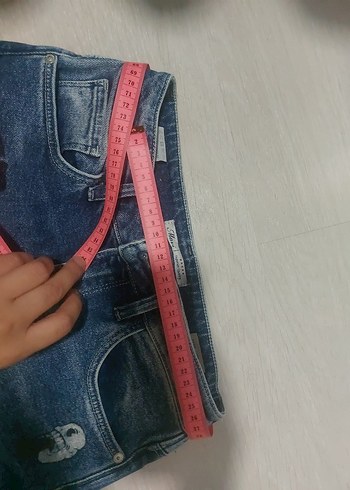 Kadın Mavi Payetli Bağlama Desenli Bol Kesim Jean - Görsel 6