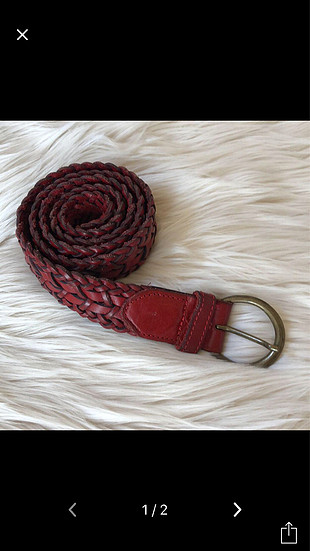 Bordo Deri kemer