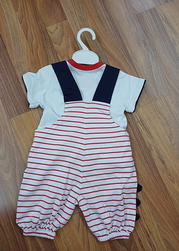 Renkli Desenli Bebek Tulum Velcro Kapamalı - Görsel 2