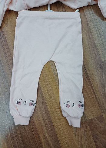 Pamuklu Nakışlı Pastel Renkli Çocuk Uyku Seti - Görsel 3