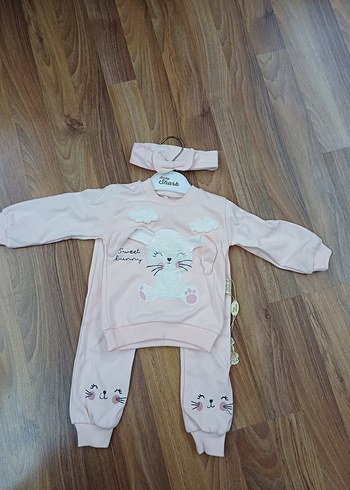 Pamuklu Nakışlı Pastel Renkli Çocuk Uyku Seti - Görsel 2