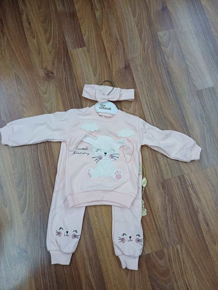 Pamuklu Nakışlı Pastel Renkli Çocuk Uyku Seti - Görsel 2