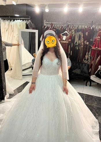 Prenses model gelinlik - Görsel 3