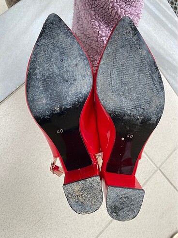 40 Beden kırmızı Renk Vintage Tarz Rugan Ayakkabı