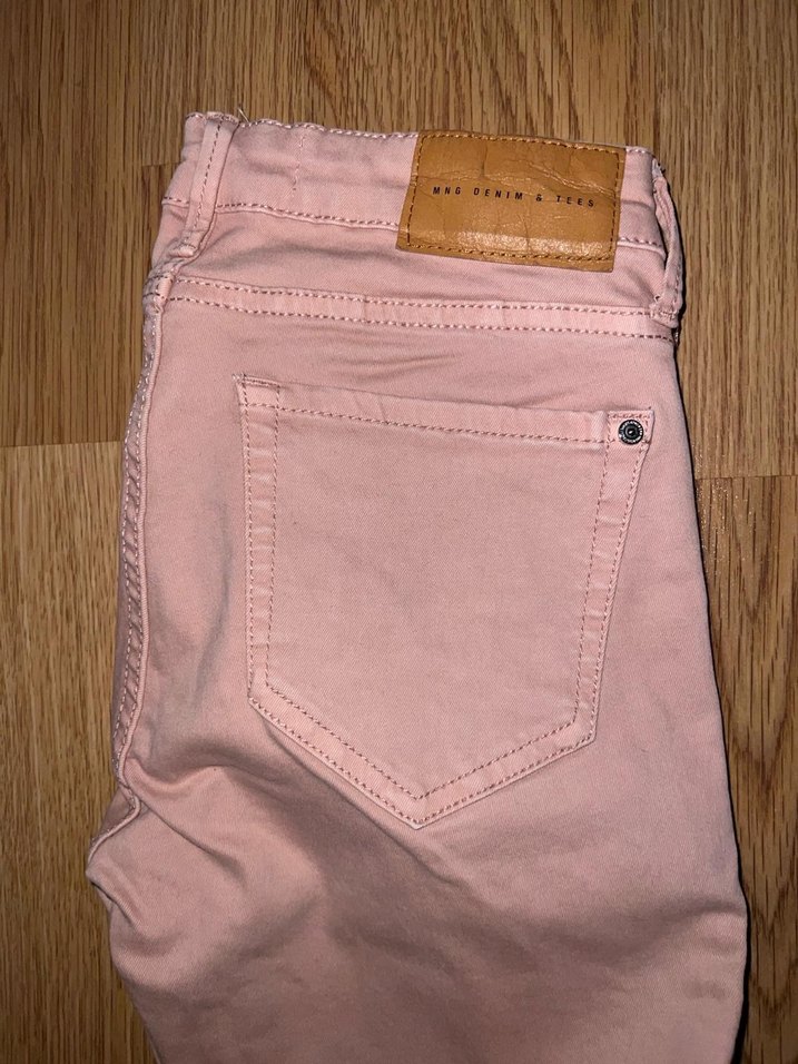 MANGO PEMBE SKINNY PANTOLON - Görsel 3