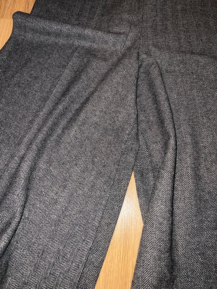 Gri yün pantolon - Görsel 2