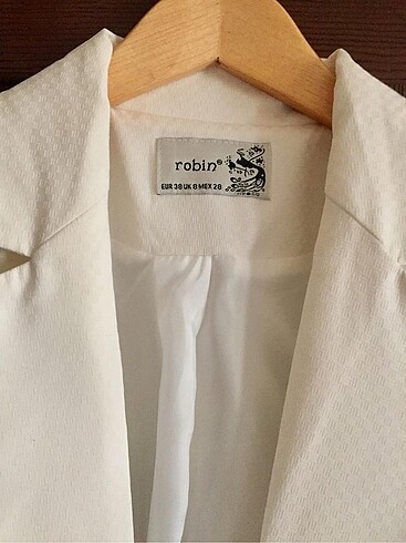 38 Beden Beyaz blazer ceket