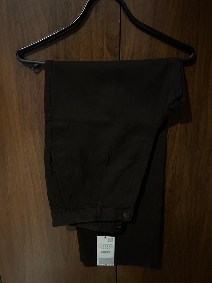 Kemer Detaylı Kahverengi Erkek Pantolon - Görsel 5