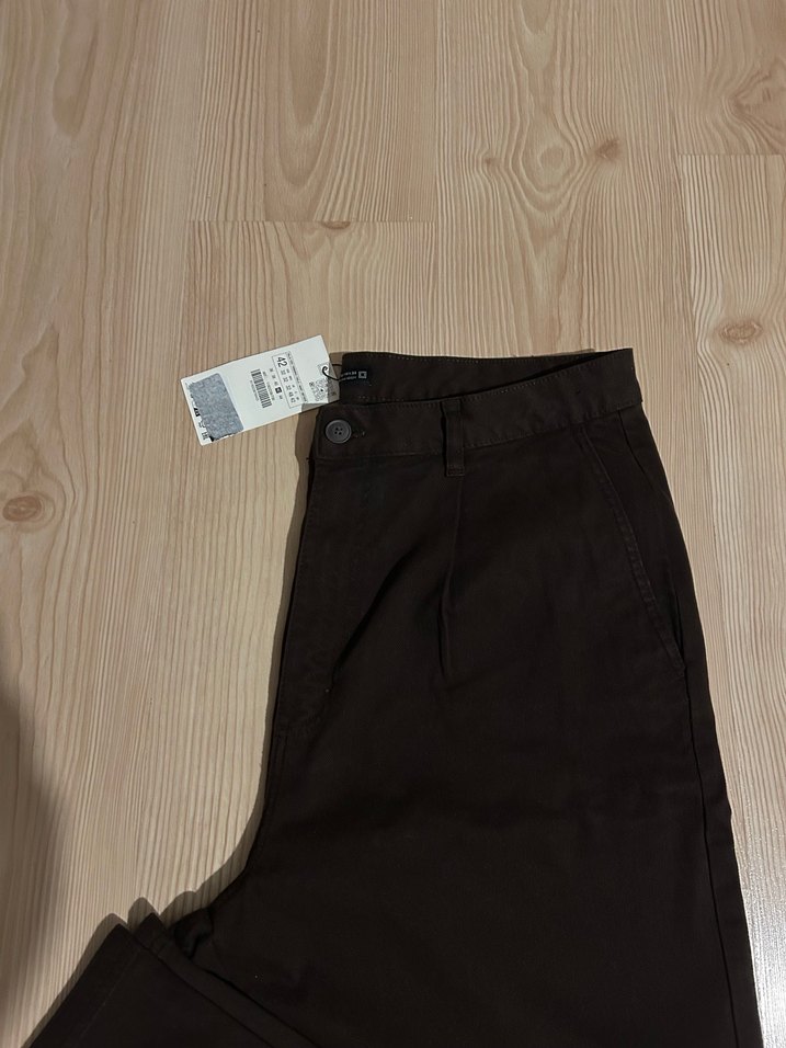 Kemer Detaylı Kahverengi Erkek Pantolon - Görsel 3