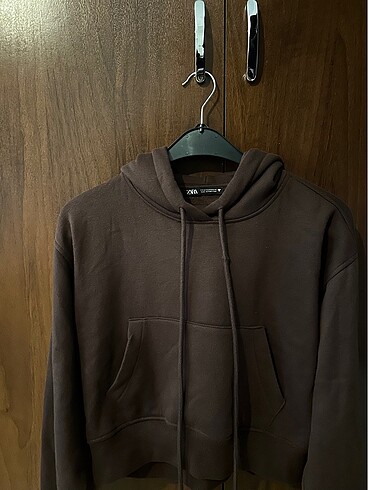 m Beden kahverengi Renk Crop sweat