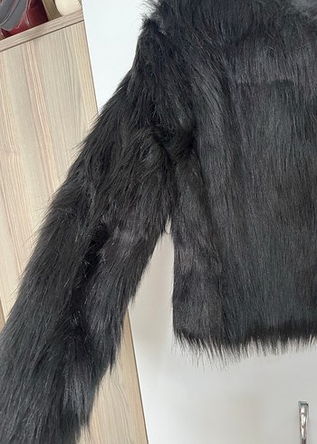 Siyah Kadın Kürk - Görsel 4
