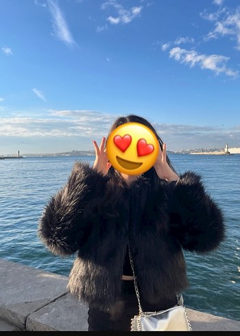 Siyah Kadın Kürk - Görsel 6