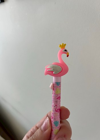 Pembe Flamingo Figürlü uçlu kalem - Görsel 4