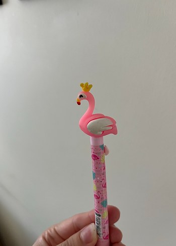 Pembe Flamingo Figürlü uçlu kalem - Görsel 2