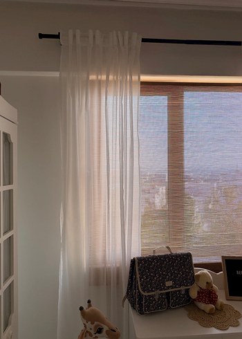 Beyaz Bohem Tül Perde - Görsel 3