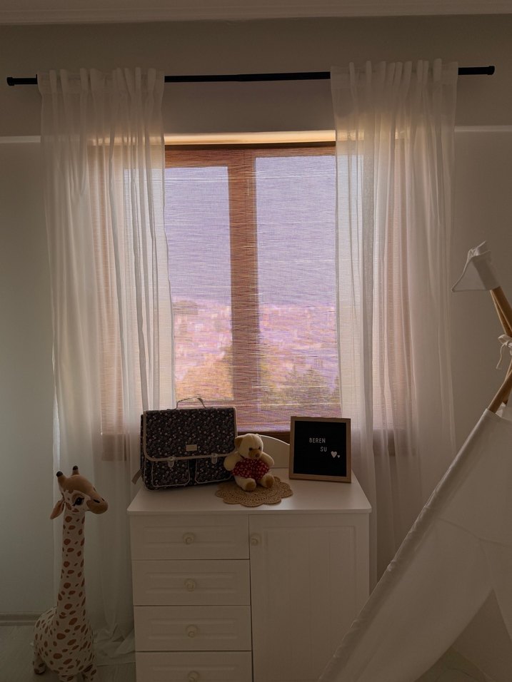 Beyaz Bohem Tül Perde - Görsel 2