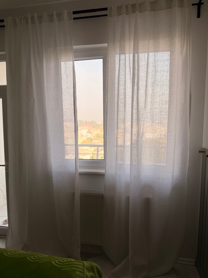 Beyaz Modern Desensiz Perde - Görsel 2